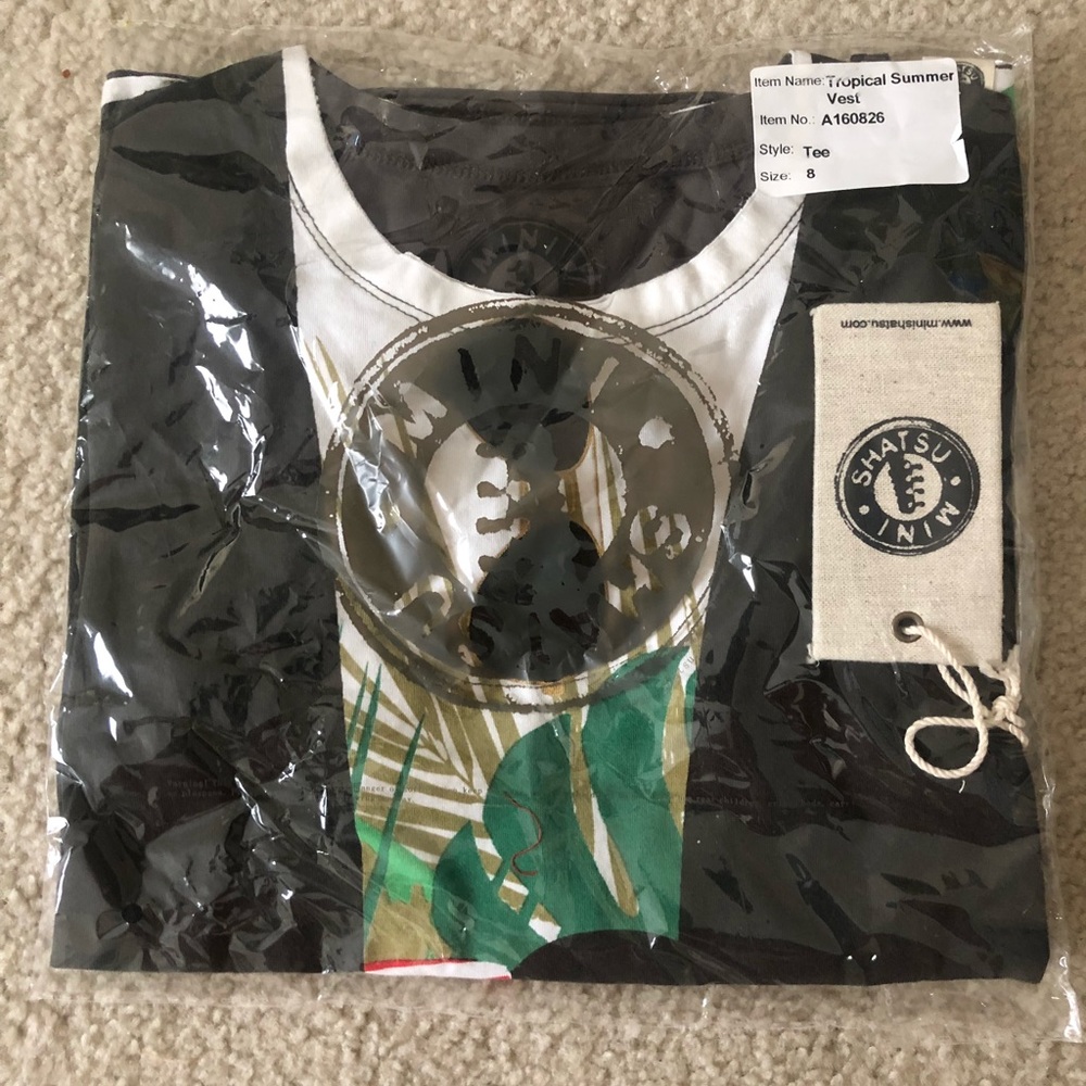 Mini Shatsu Tropical Summer Vest T-Shirt
